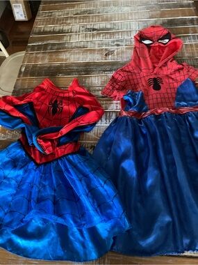 Marvel Girls' Spider Costume Dresses in Red & Blue